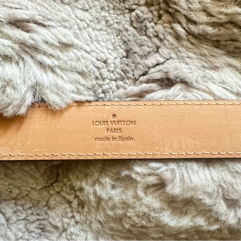 LOUIS VUITTON Brown LV Monogram 25MM Belt size 85/34 (NWT)